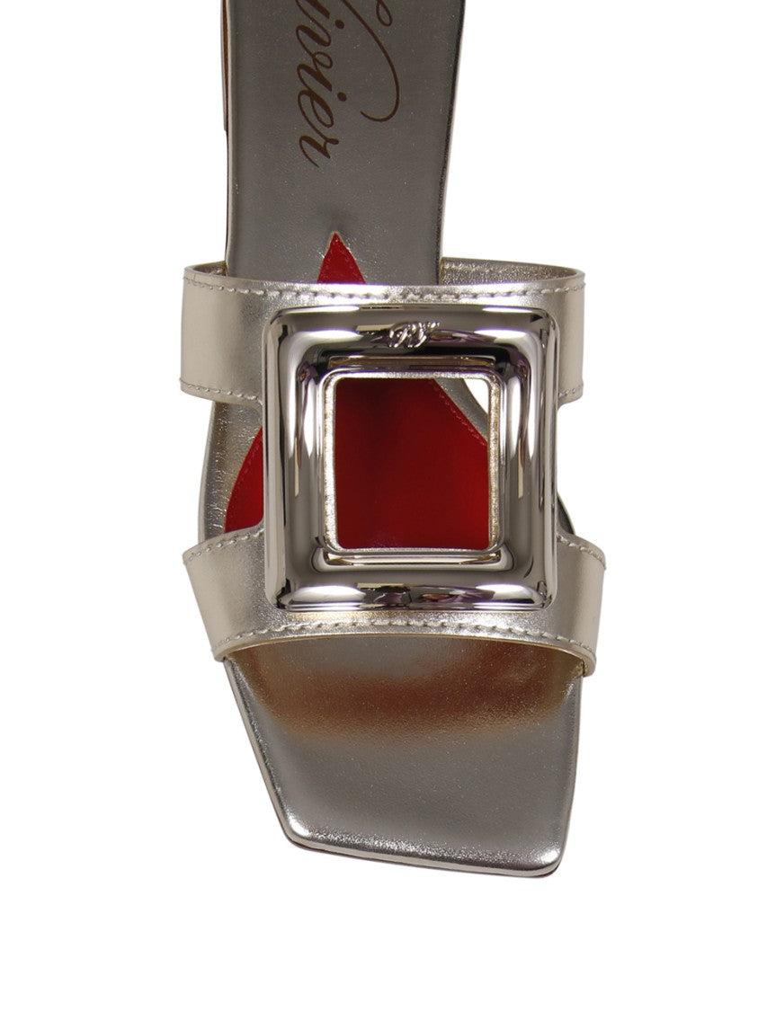 Roger Vivier New Metal Buckle Mule