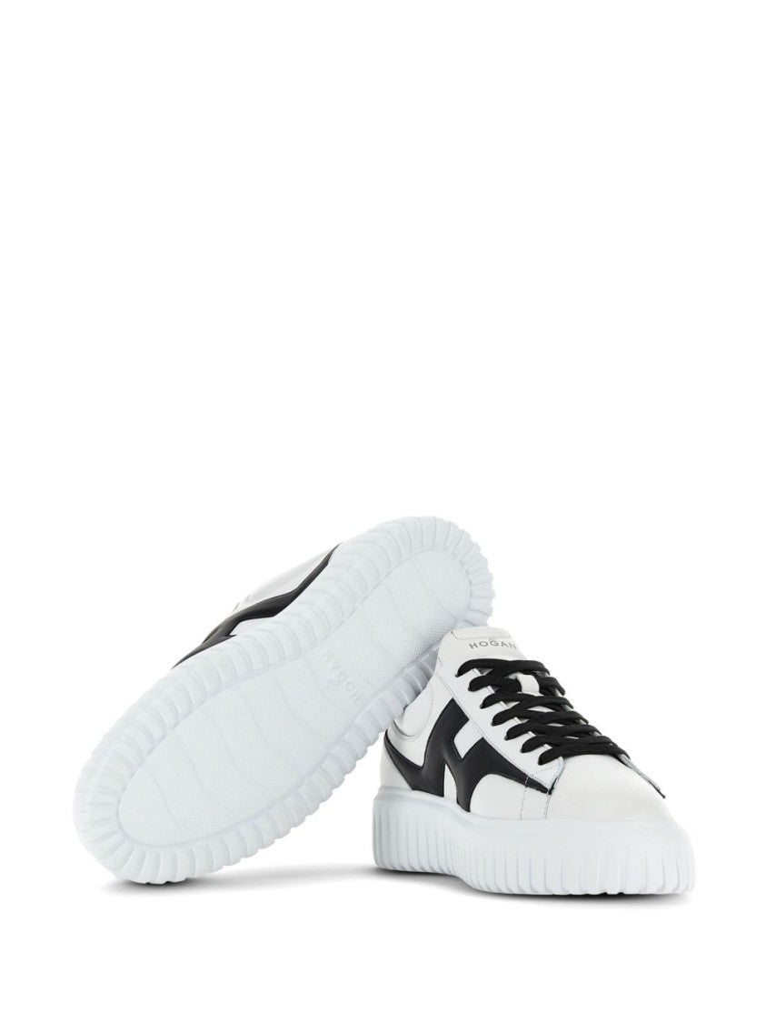 Hogan Black Sneakers With Bold 'H' Design