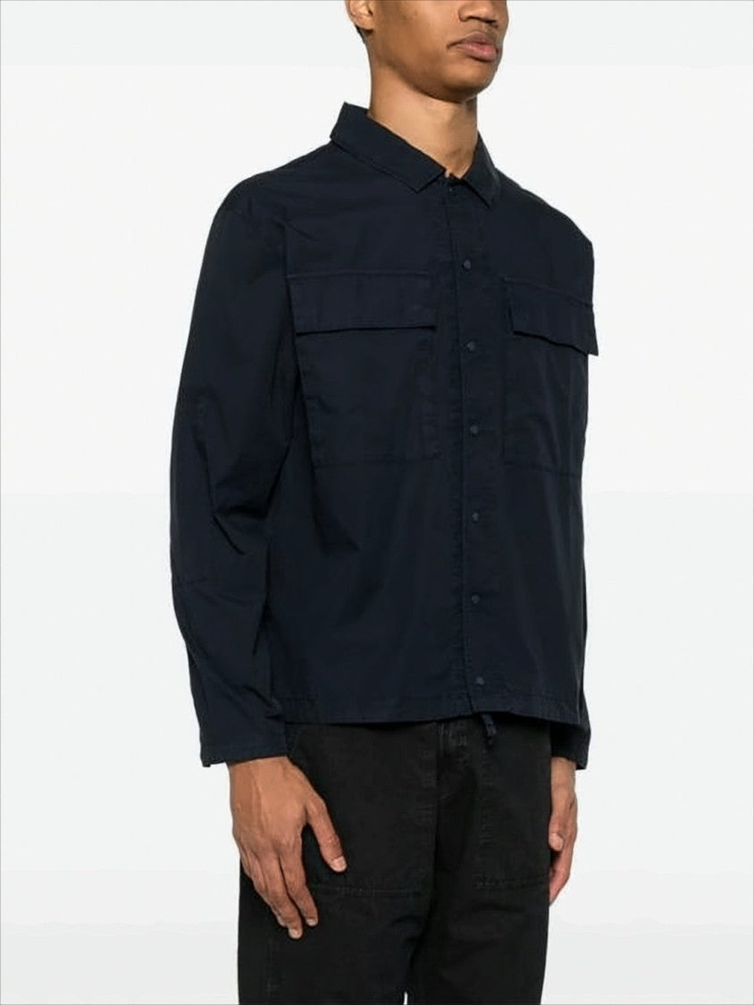 C.P. Company Long-Sleeve Boxy Fit Shirt With Round Lens Detail