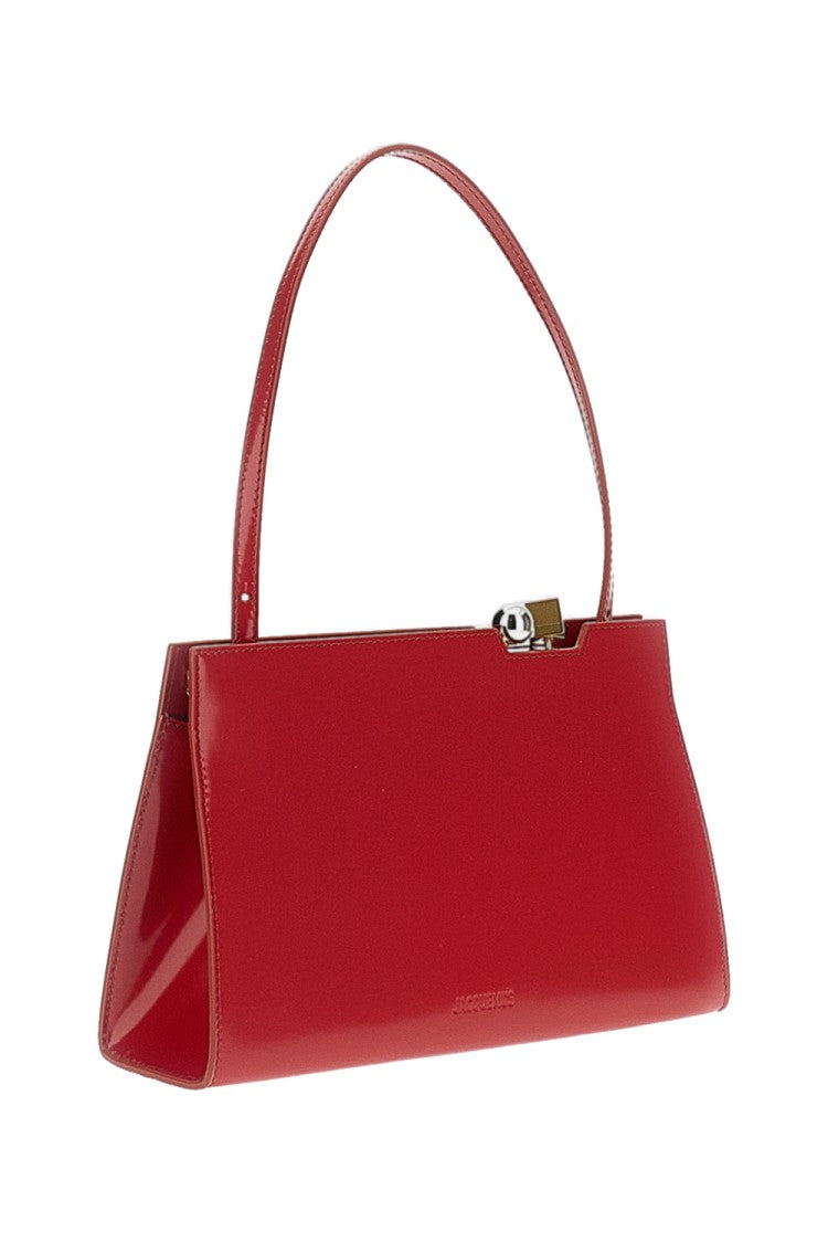 Jacquemus Red Le Salon Pochette Clutch Bag
