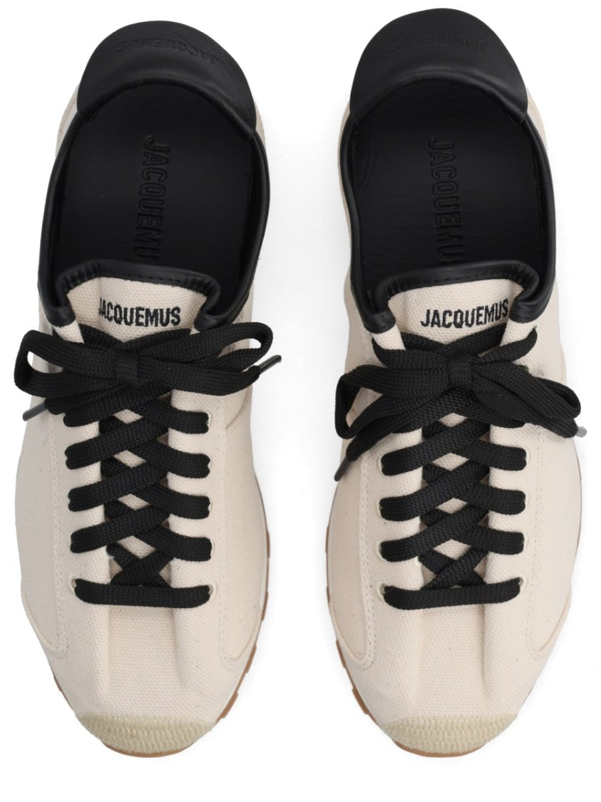 Jacquemus Beige Low-Profile Lamb Leather Sneakers