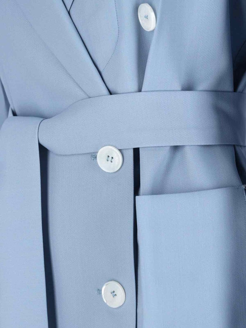 Setchu Enrico' Double-Breasted Blazer – Light Blue