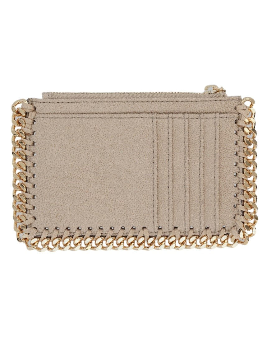 Stella Mccartney Falabella Chain-Link Textured Card Holder
