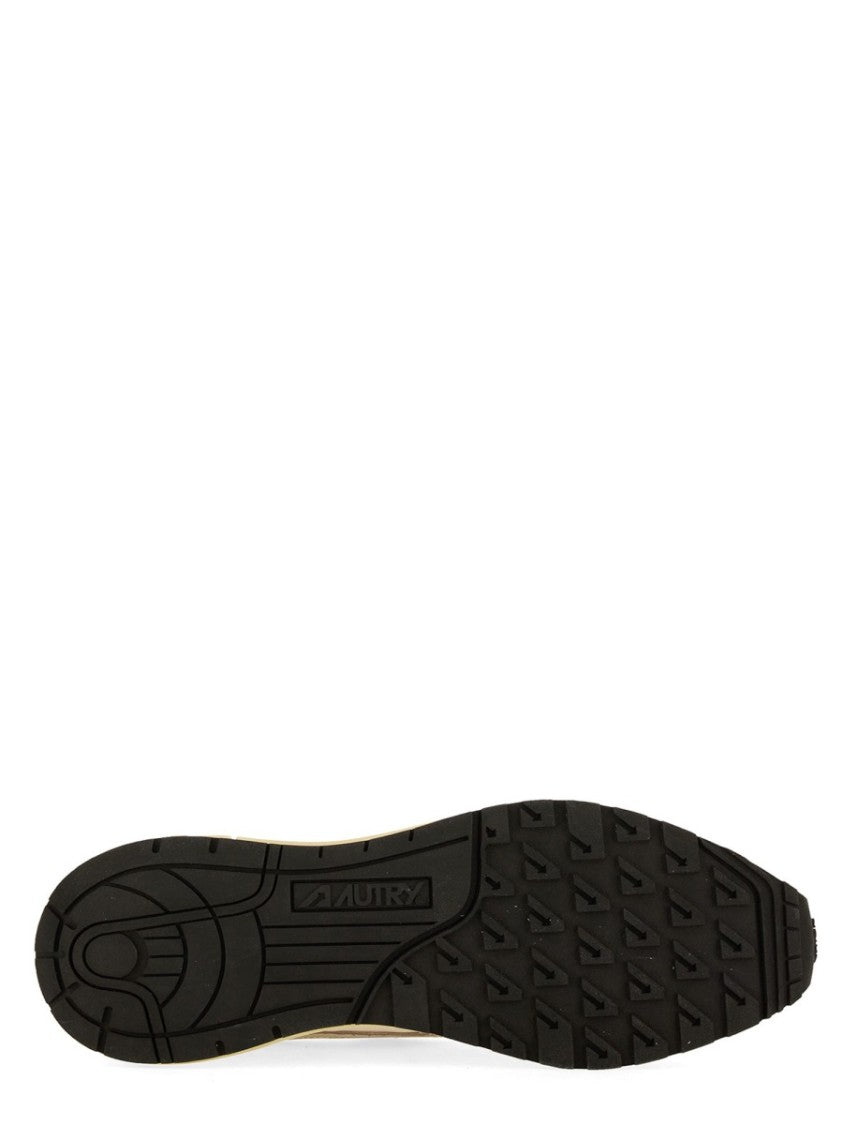 Autry Reelwind Low Textured Sole Nylon-Leather Sneakers