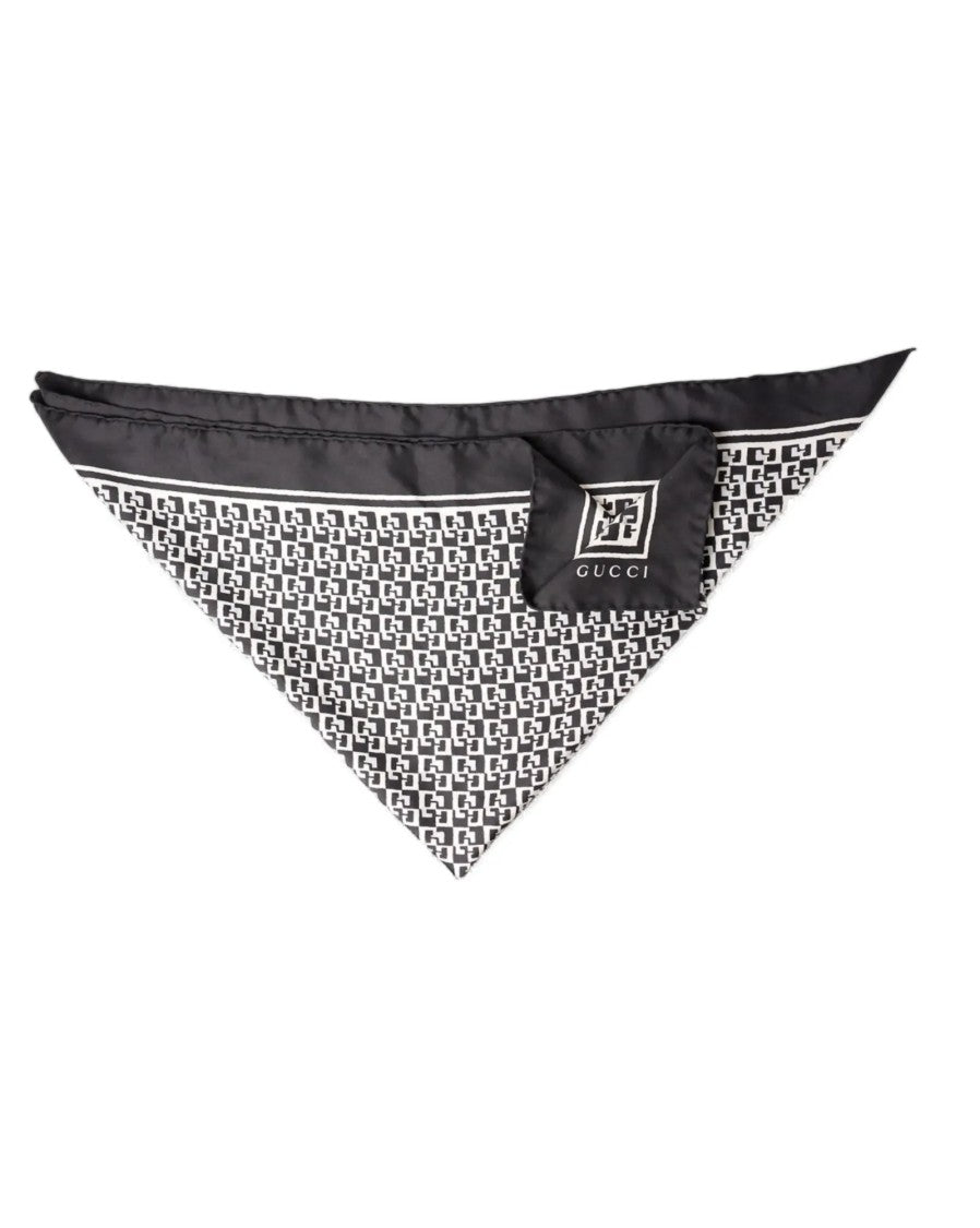 Gucci Two-Tone Silk Gg Scarf