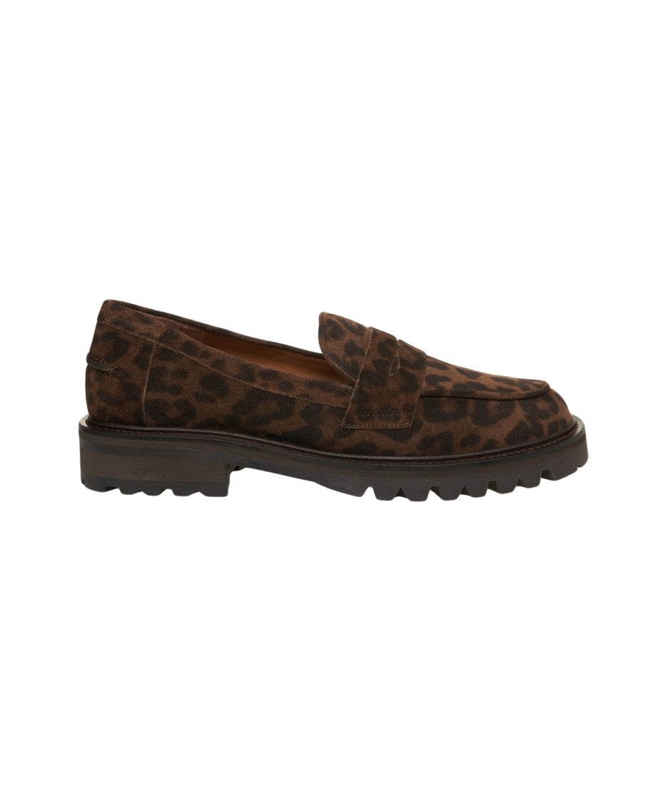 Billi Bi Animal Print Loafers