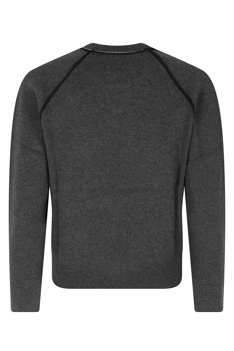 Isabel Marant Étoile Anthracite Loriby Cropped Cotton-Blend Sweater