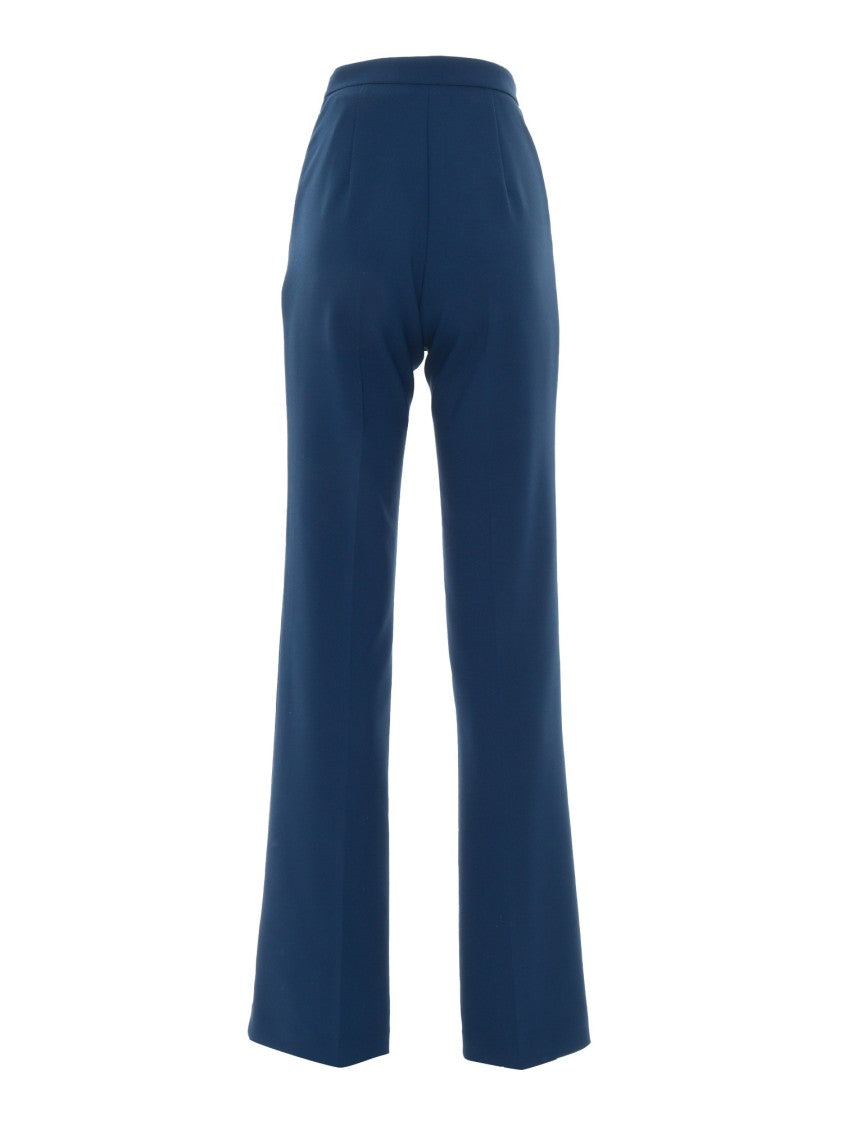 Elisabetta Franchi Tailored Blue Trousers