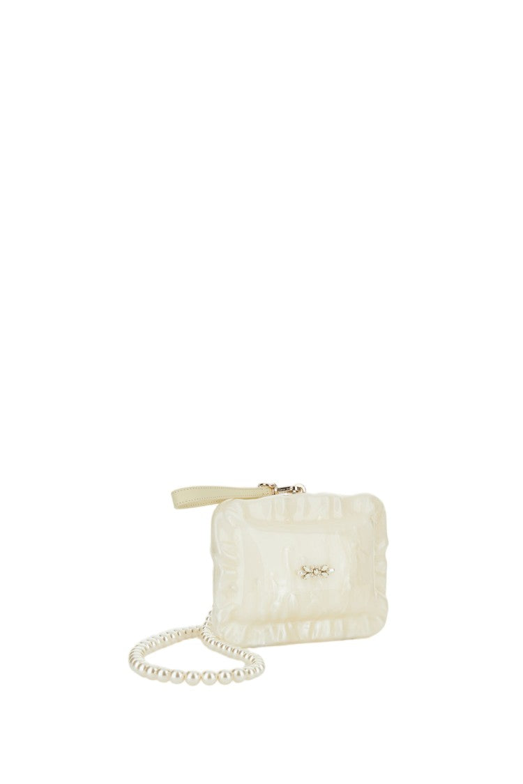 Simone Rocha Pearl Crossbody Flower Faux Pearl Shoulder Bag