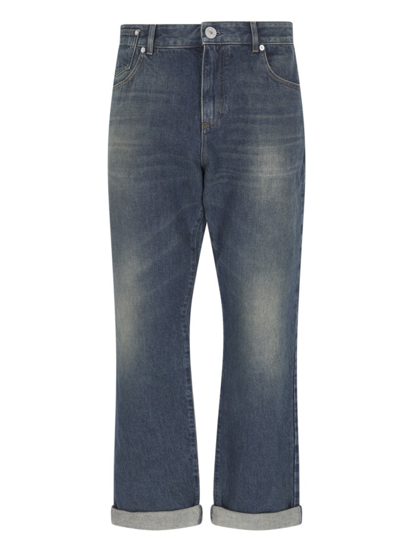 Balmain Straight Jeans – Blue