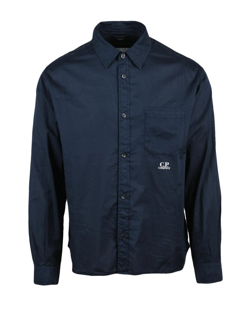 C.P. Company Midnight Blue Cotton Men Shirt