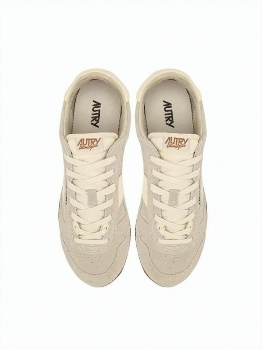 Autry Textured Suede Low-Profile Sneakers