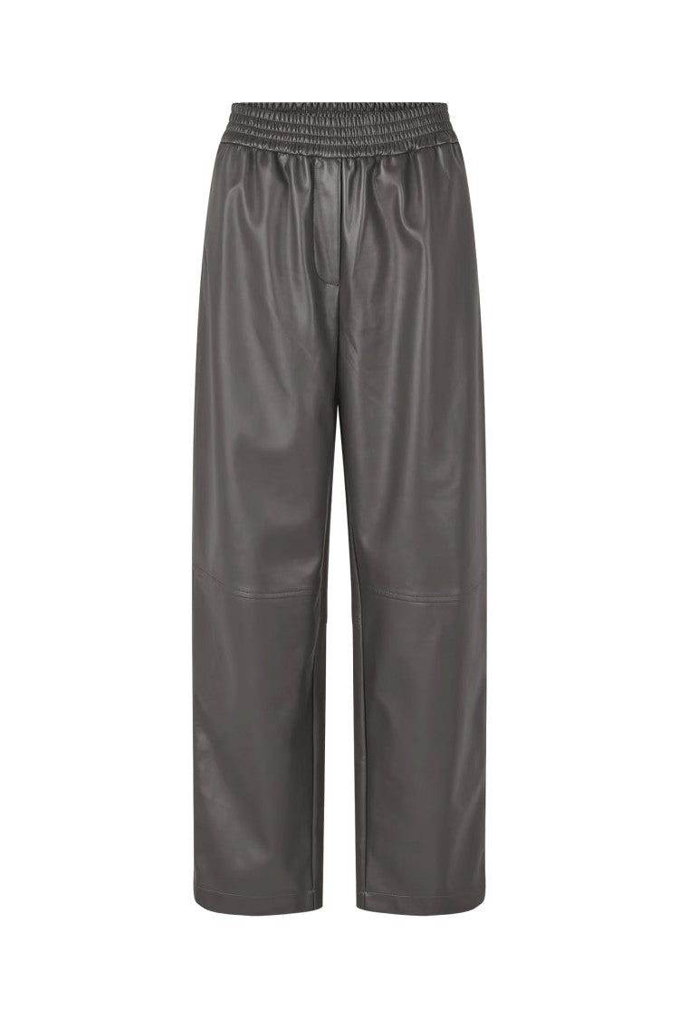 Samsoe Samsoe Loose Fit Grey Trousers With Elongated Leg