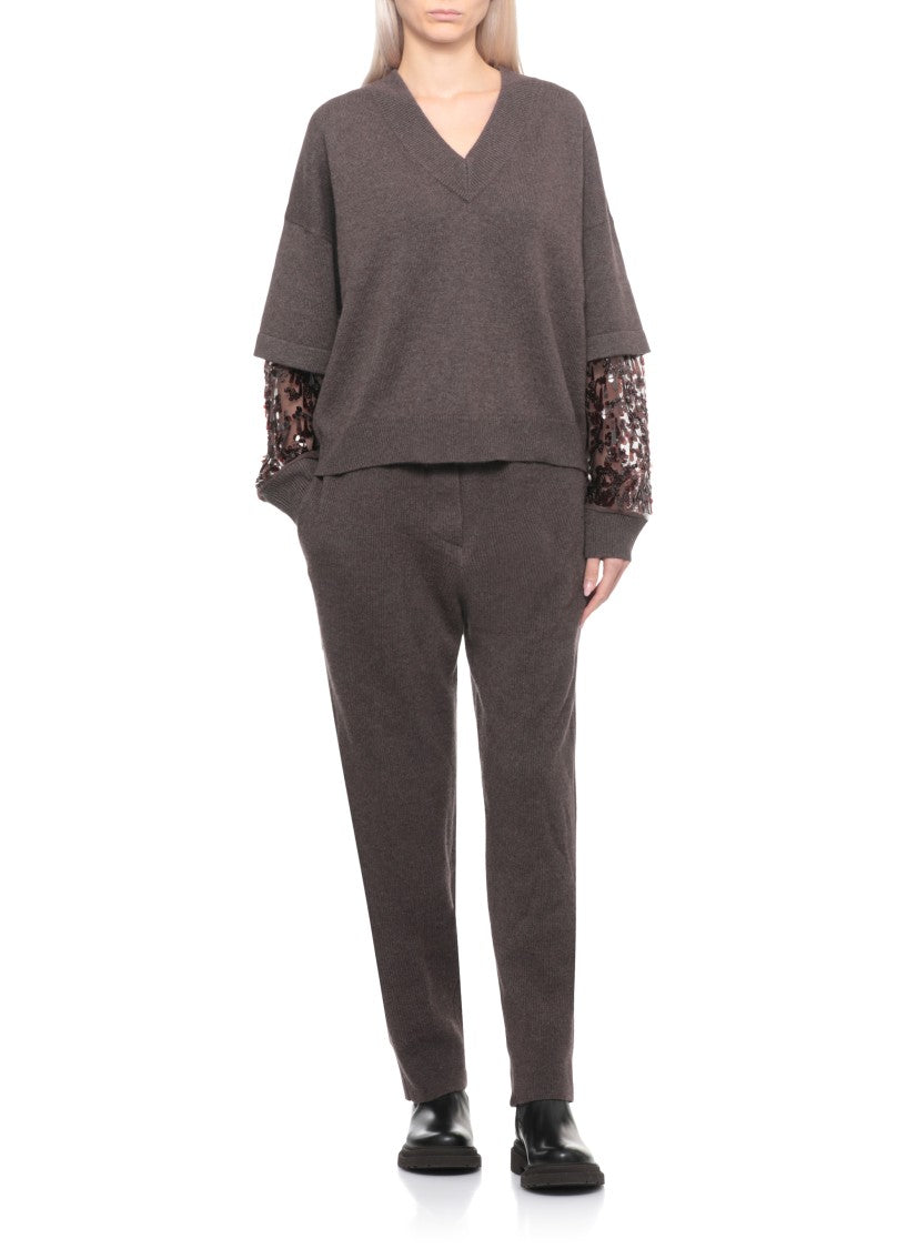 Brunello Cucinelli Brown Cashmere Sweater