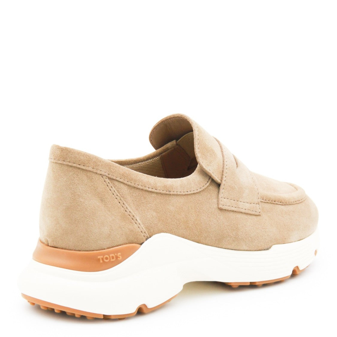 Tod's Soft Suede Chunky Rubber Loafers