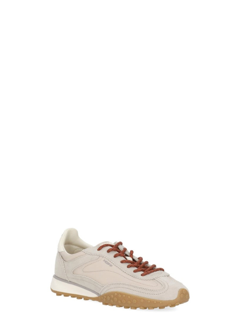 Hoff Beige Retro-Inspired Textured Grip Suede Sneakers