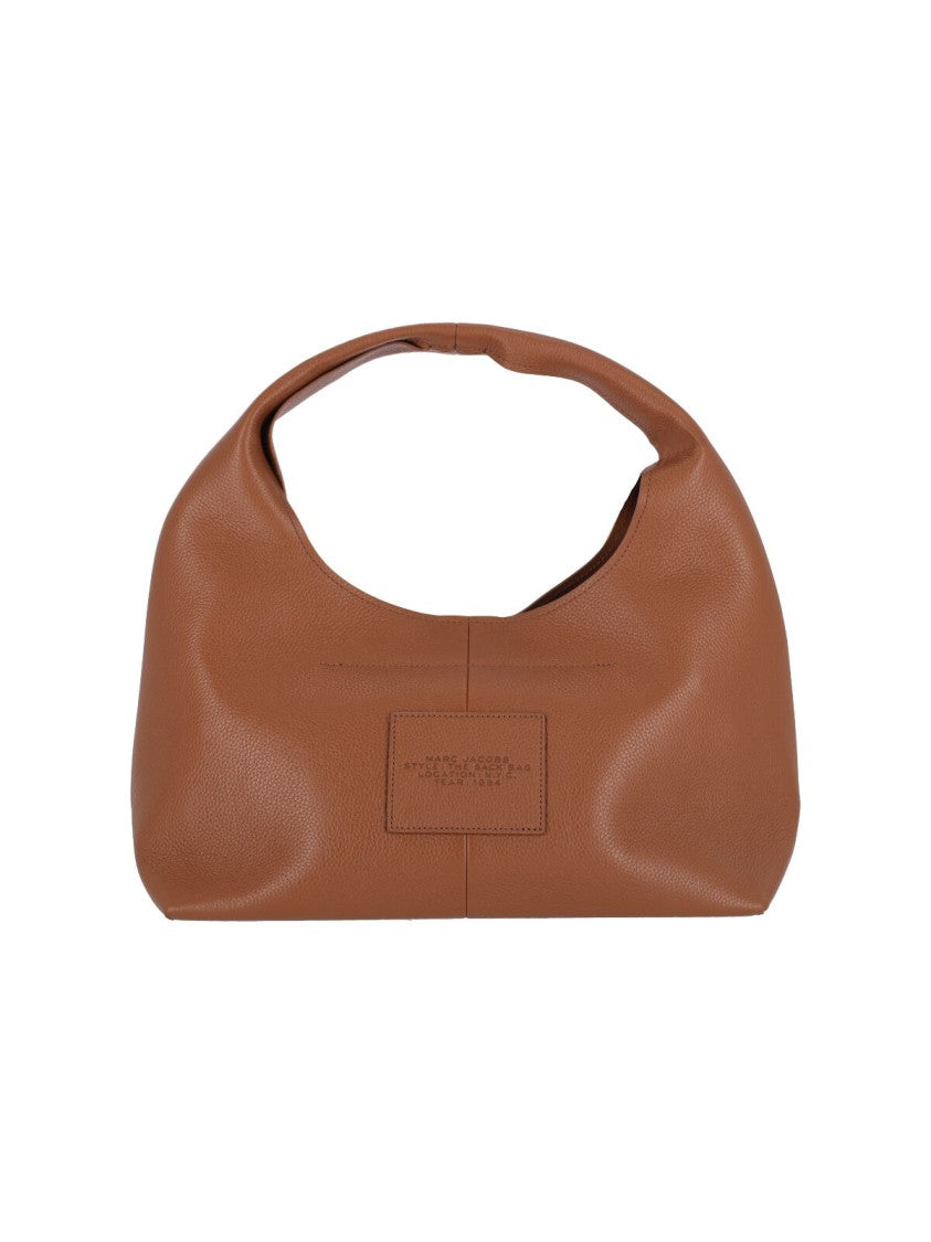 Marc Jacobs Textured Brown Bag With Rounded Silhouette