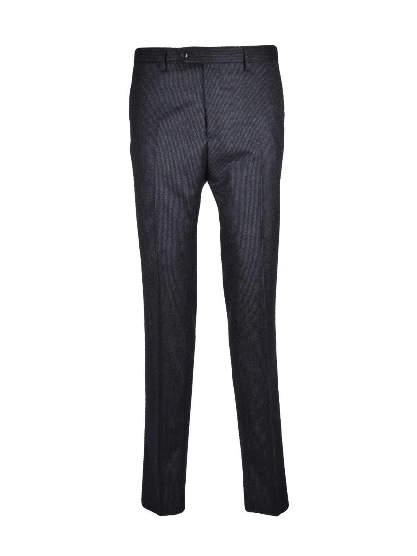 Tagliatore Grey Virgin Wool Formal Suit