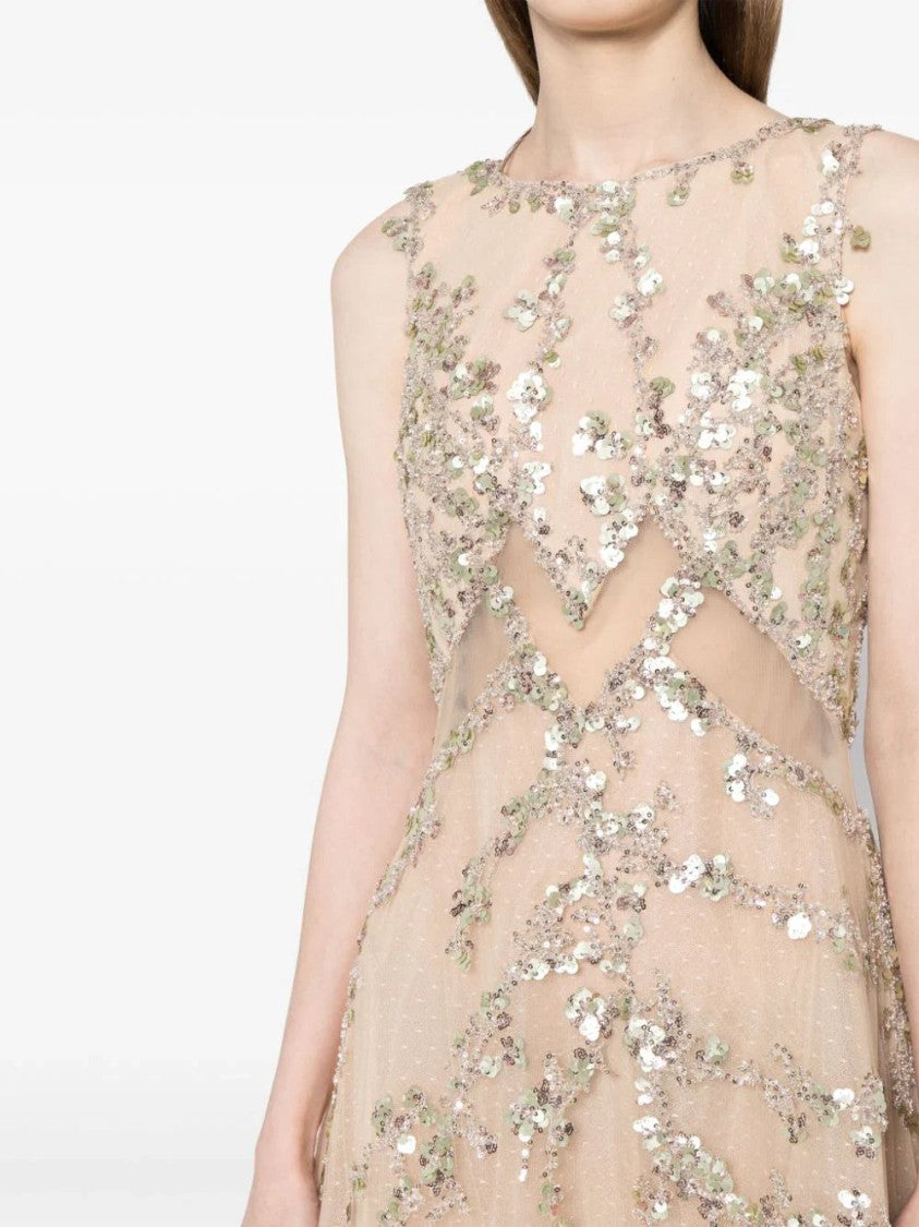 Saiid Kobeisy Tulle Dress With Beading