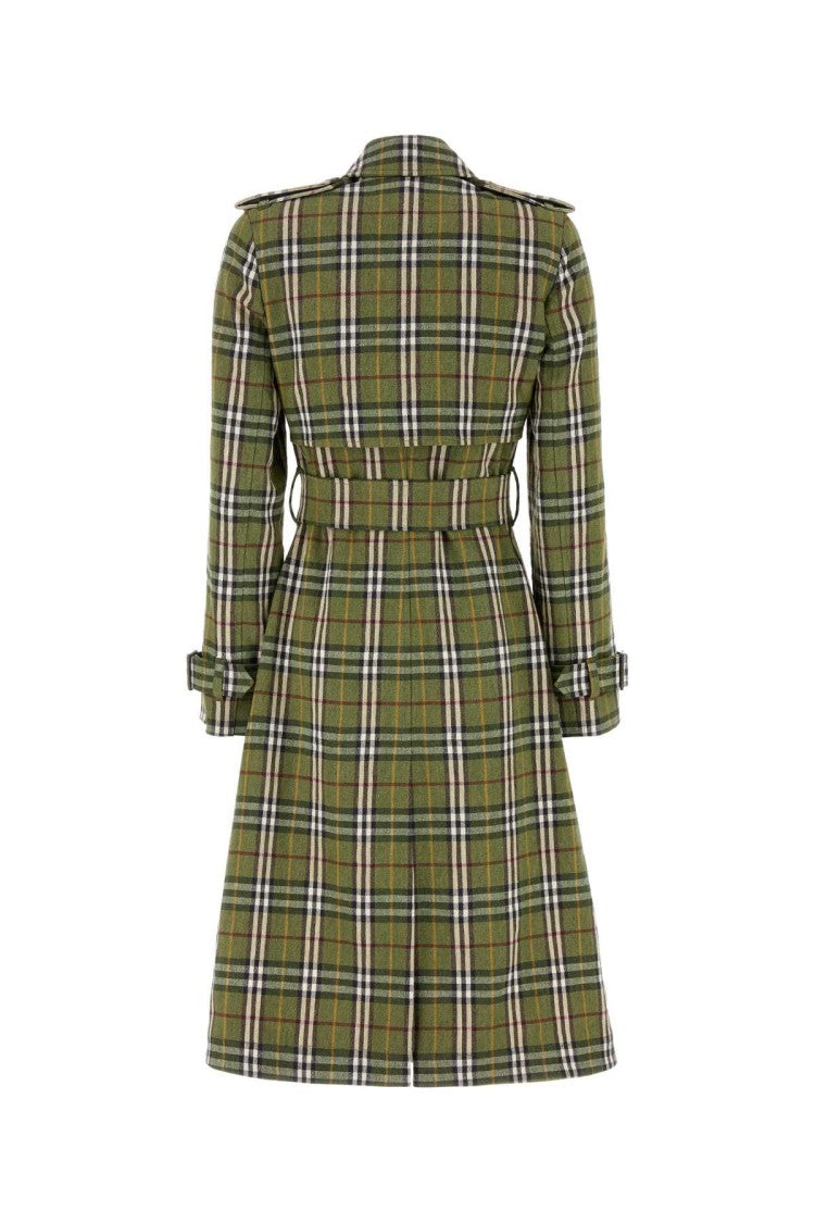 Burberry Embroidered Stretch Linen Trench Coat