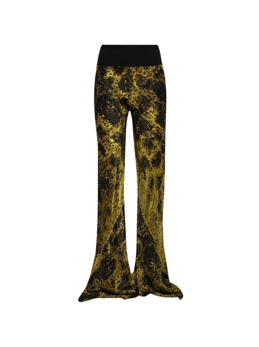 Rick Owens Hollywood Bias Cut Pants Acid And Black