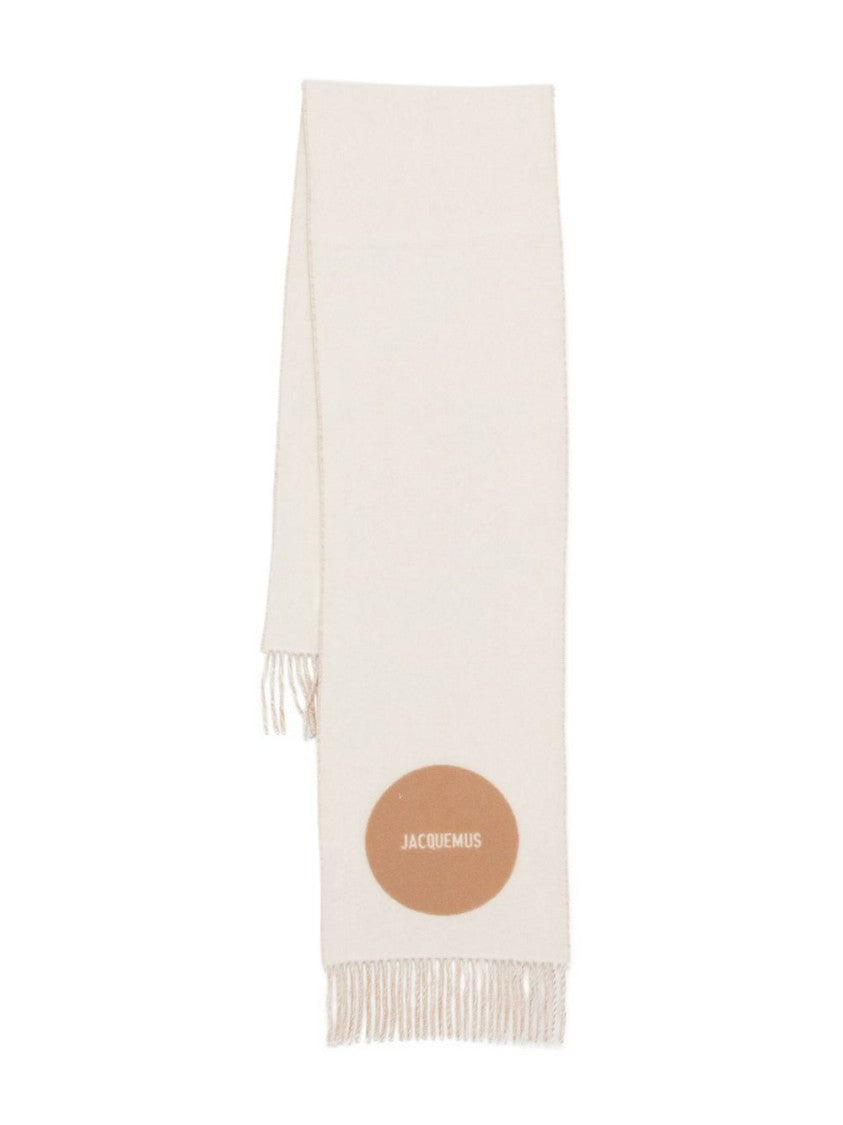 Jacquemus Long Rectangular Silk-Nylon Scarf With Fringed Ends