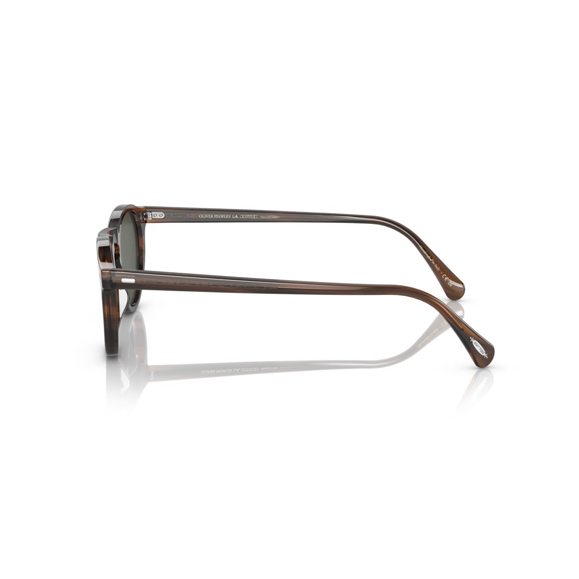 Oliver Peoples 0Ov5217s Tortoiseshell Acetate Round Sunglasses With Silver Accents