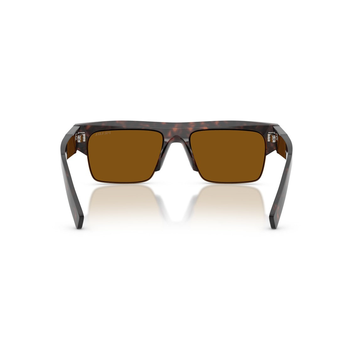 Prada 0Pr D12su Rectangular Tortoiseshell Acetate Sunglasses With Bold Arms