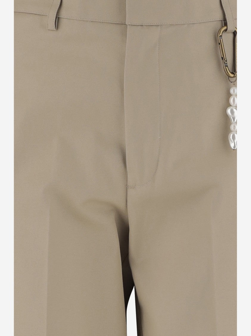 Darkpark Beige Cotton Pants
