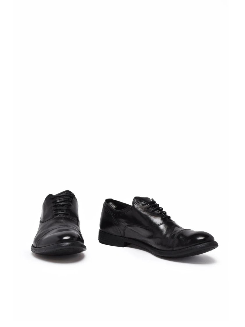 Officine Creative Black Leather Lace-Up Shoes