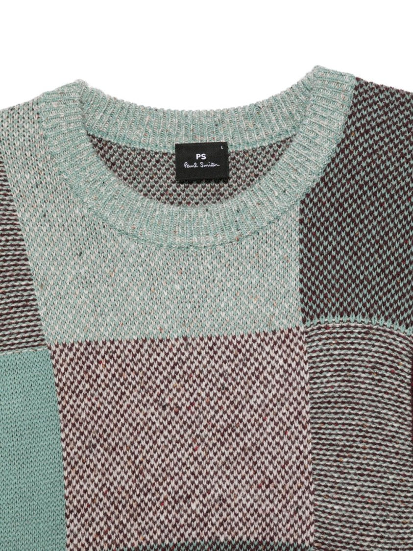 Paul Smith Patchwork Design Sweater With Round Neckline