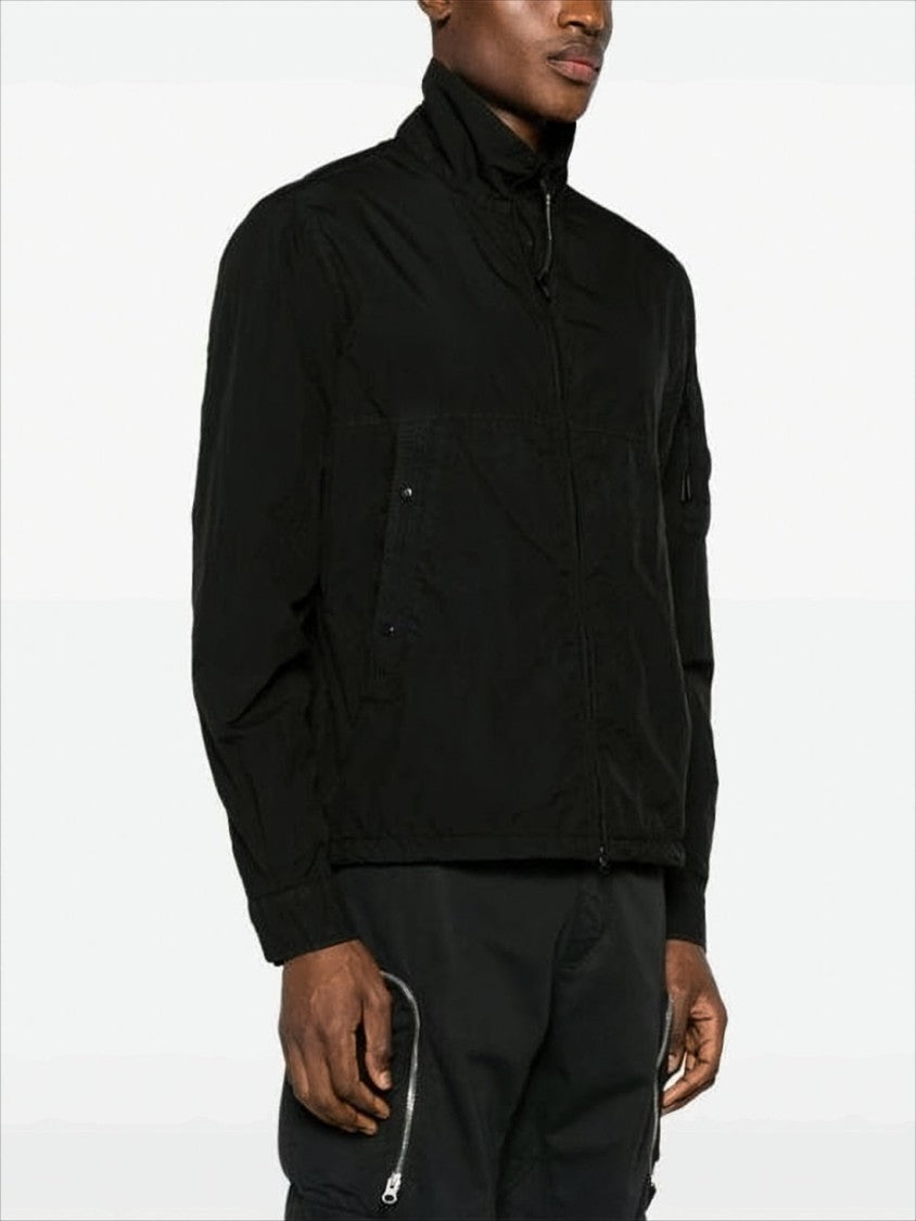C.P. Company High-Collar Black Polyamide Casual Jacket