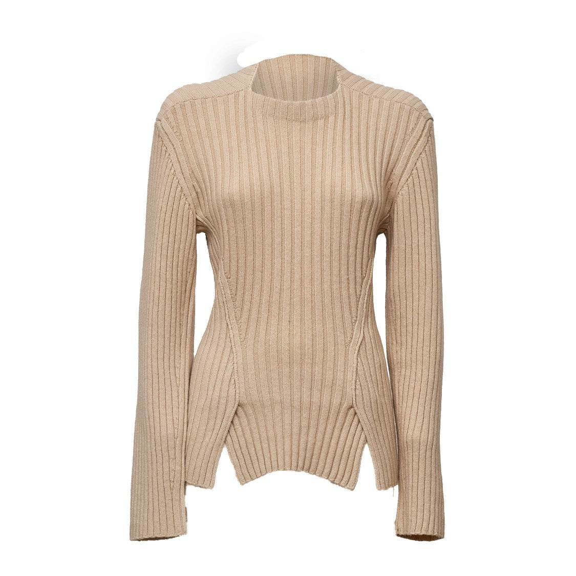 Victoria Beckham Vb Cashmere-Blend Ribbed Turtleneck Sweater