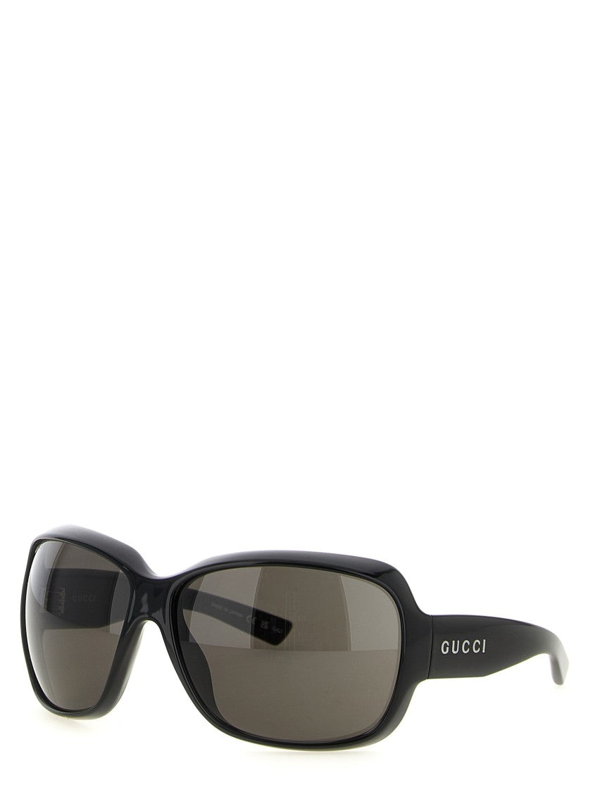 Gucci Square Design Sunglasses With Logo-Engraved Temples