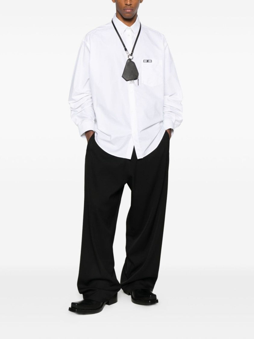 Balenciaga Large-Fit Cotton Shirt With Classic Button-Down Design