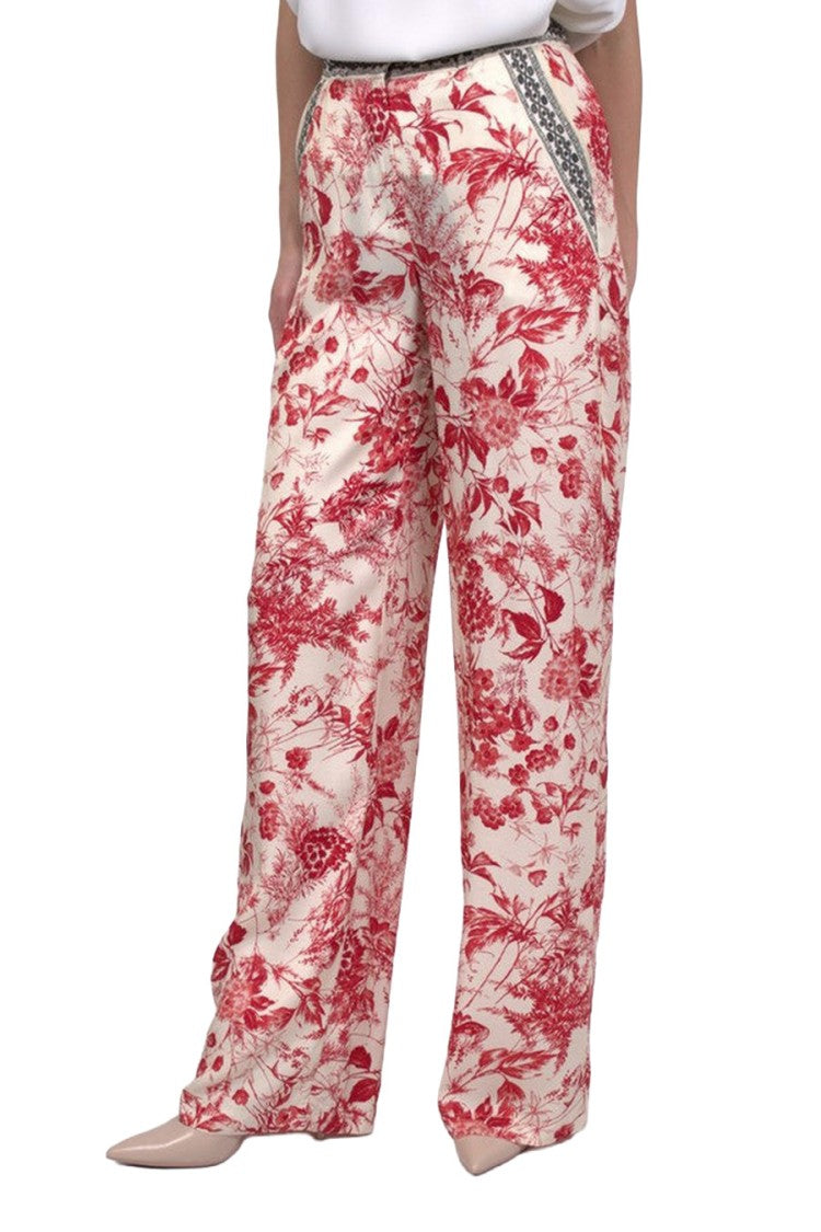 Simona Corsellini Multicolor Cotton-Blend Straight-Leg Pants