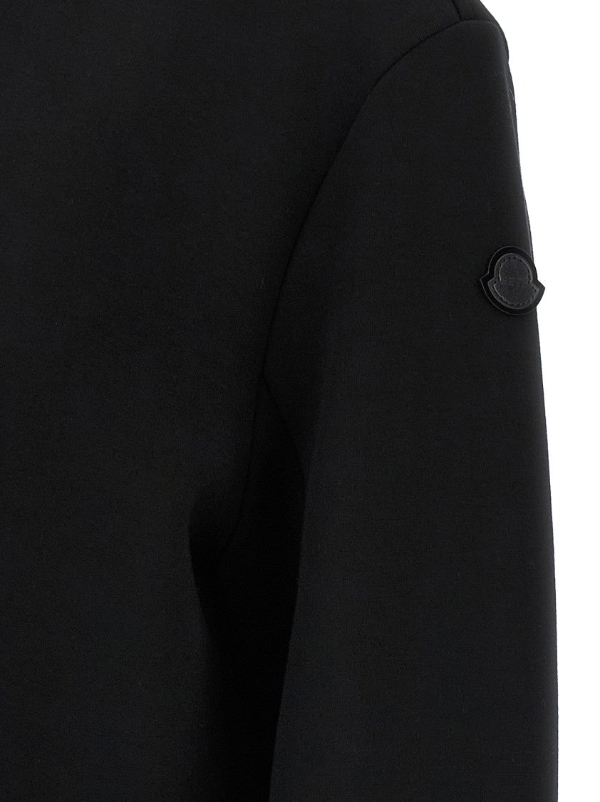 Moncler Genius Scuba-Effect Cropped Sweatshirt With High Neck