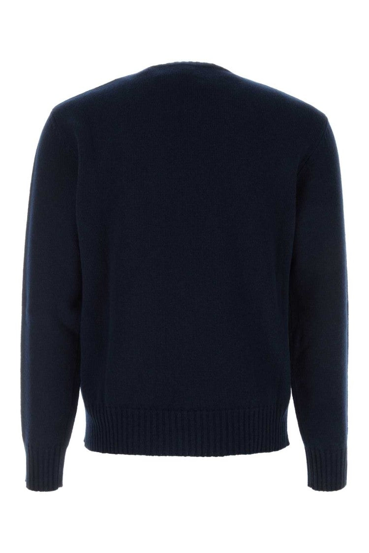 Valentino Garavani Navy Blue Wool Sweater