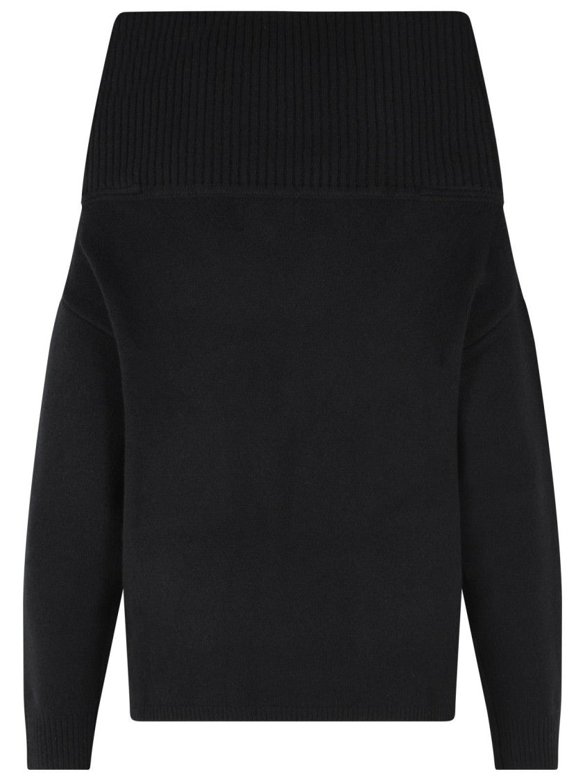 Loulou De Saison 'Sibyl' Black Cashmere Blend Sweater