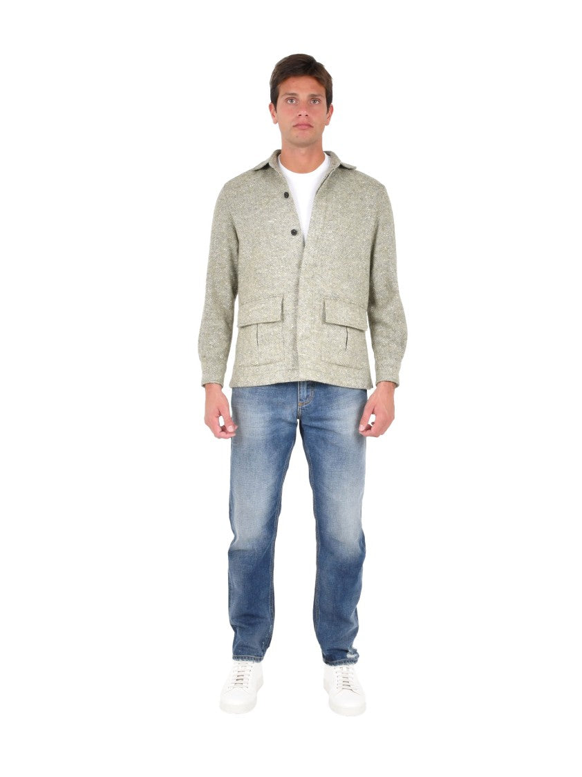 Boglioli Shetland Wool Safari Overshirt
