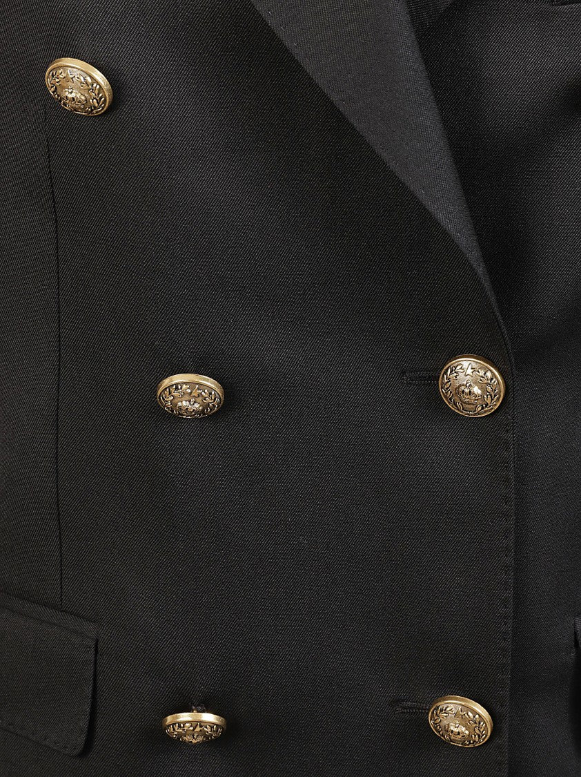 Golden Goose Double-Breasted Black Jacket