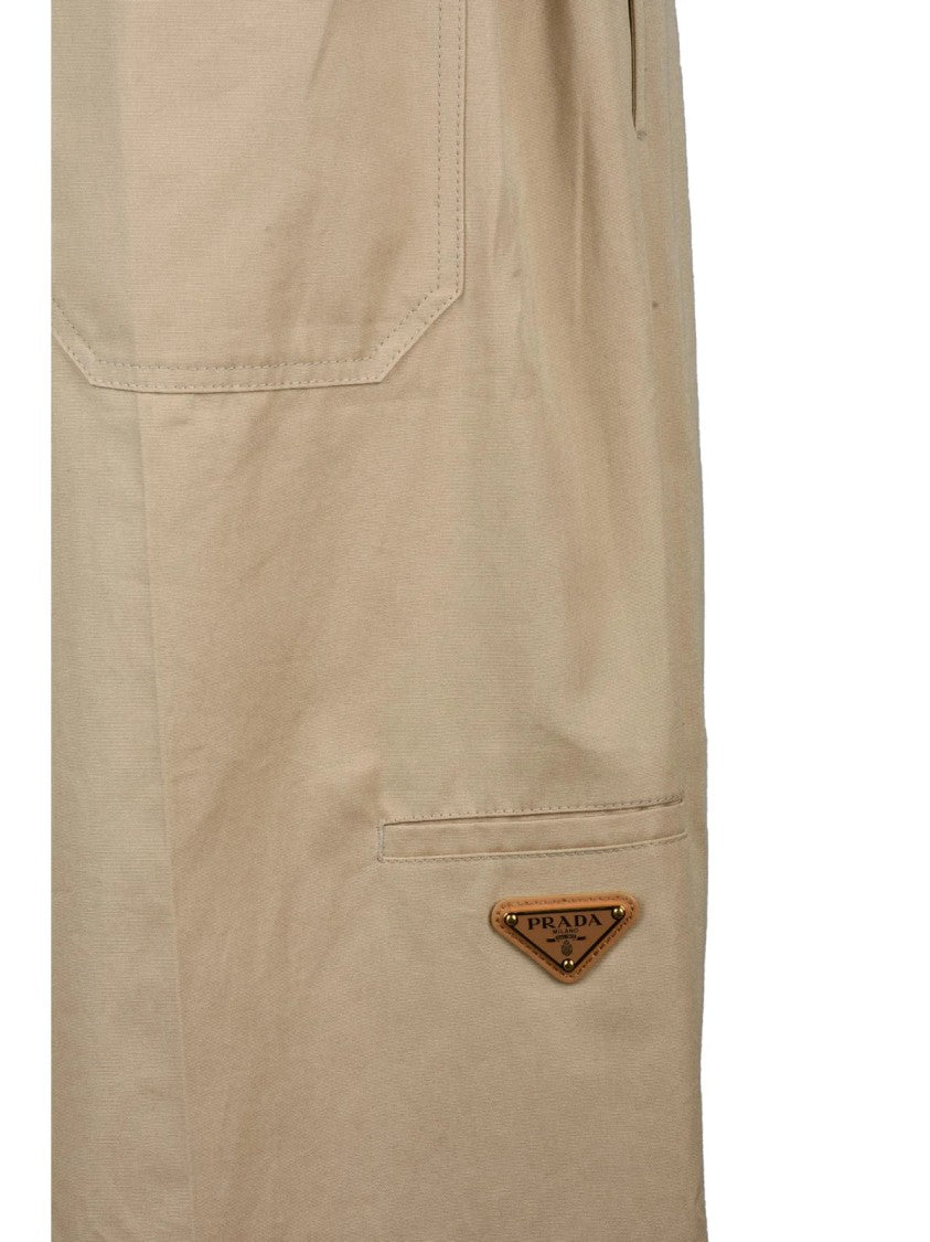 Prada Cotton Chino Pants - Beige