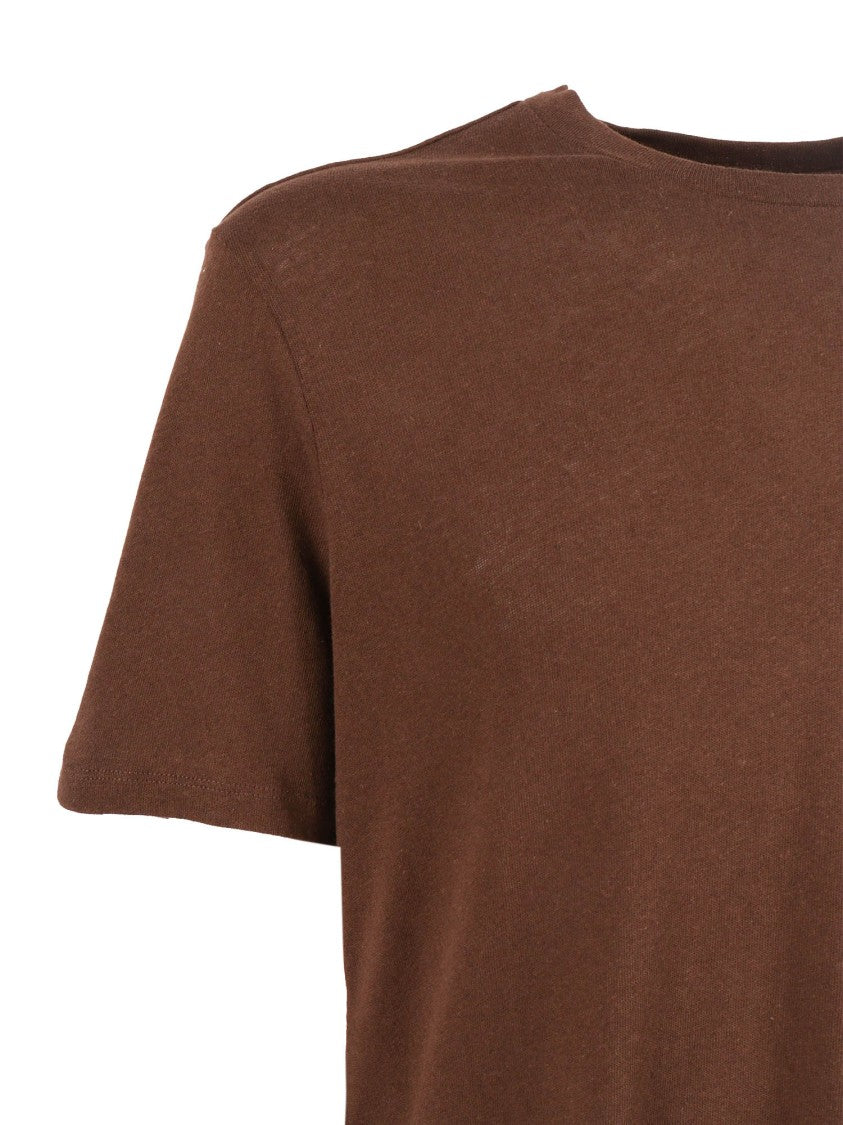 Filatures Du Lion Tonka Warm Brown Crew T-Shirt