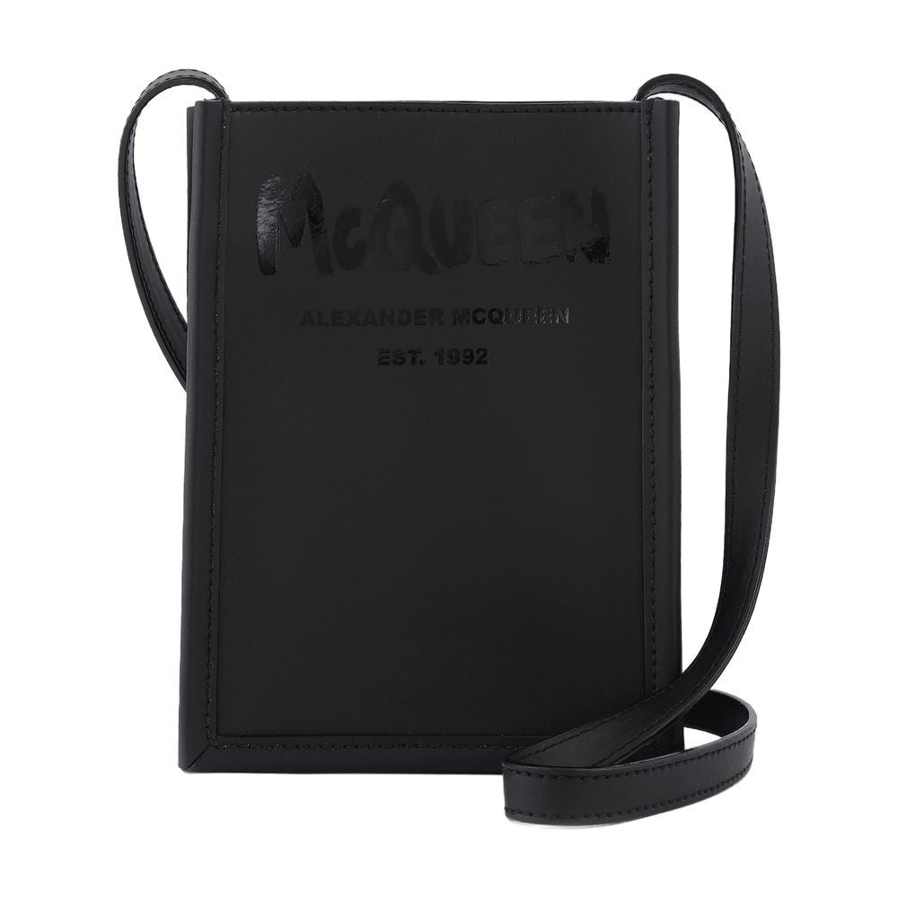 Alexander Mcqueen Liberty Mini Crossbody In Black Polyester