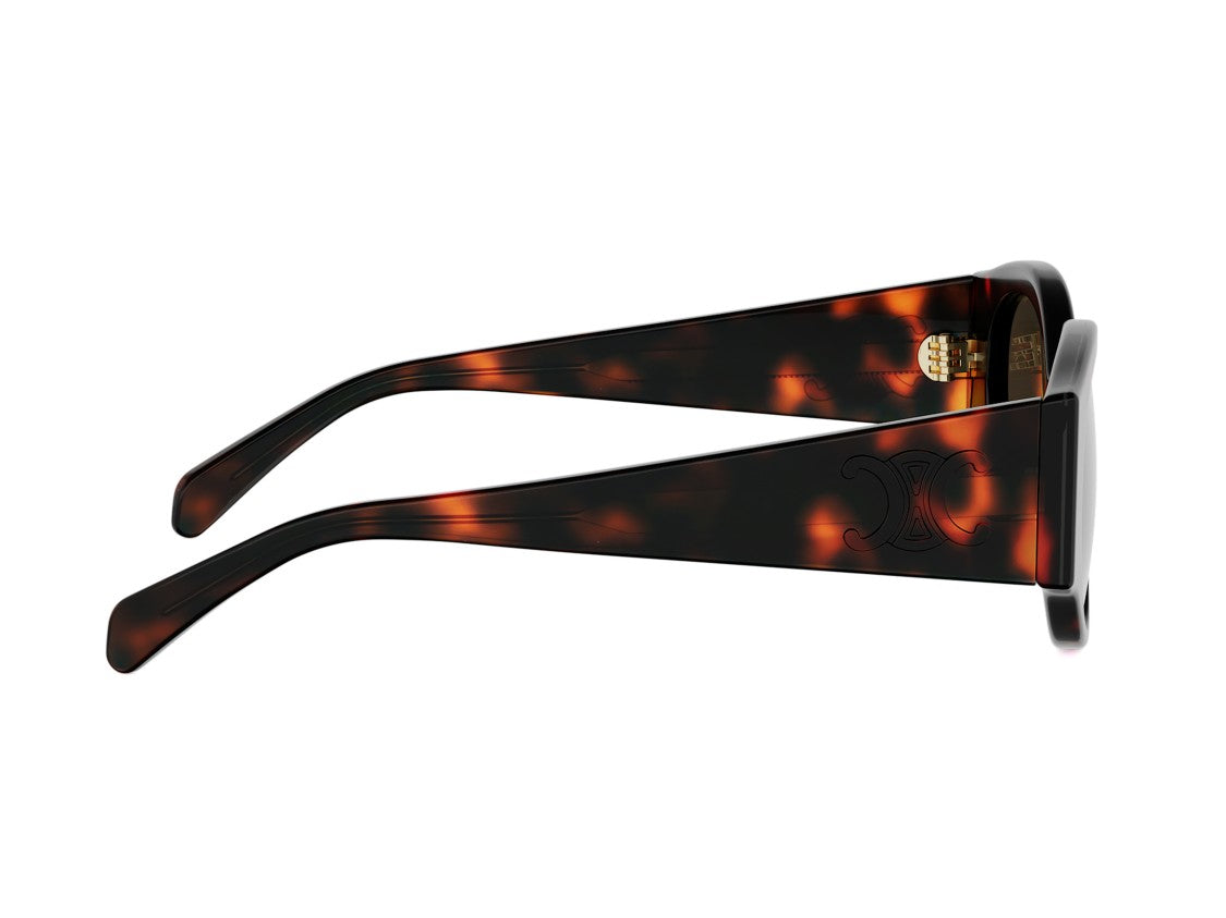Celine Cl40341f Tortoiseshell Oversized Round Frame Sunglasses