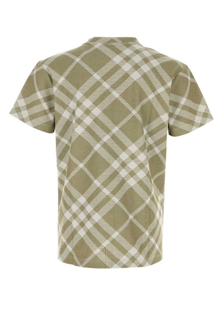 Burberry Printed Stretch Cotton Blend T-Shirt