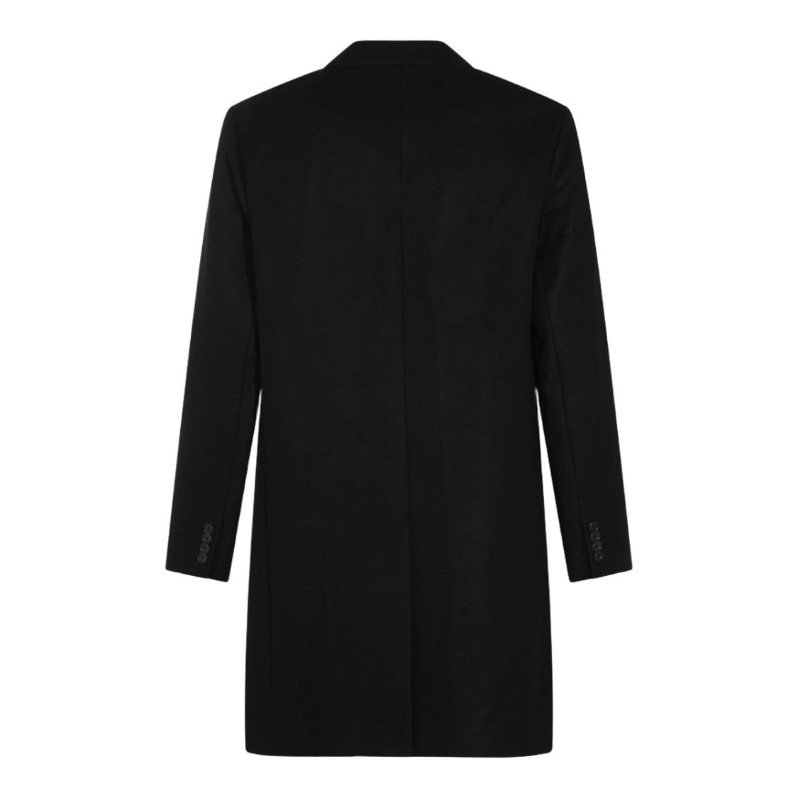 Nn.07 Long Black Tailored Coat With
