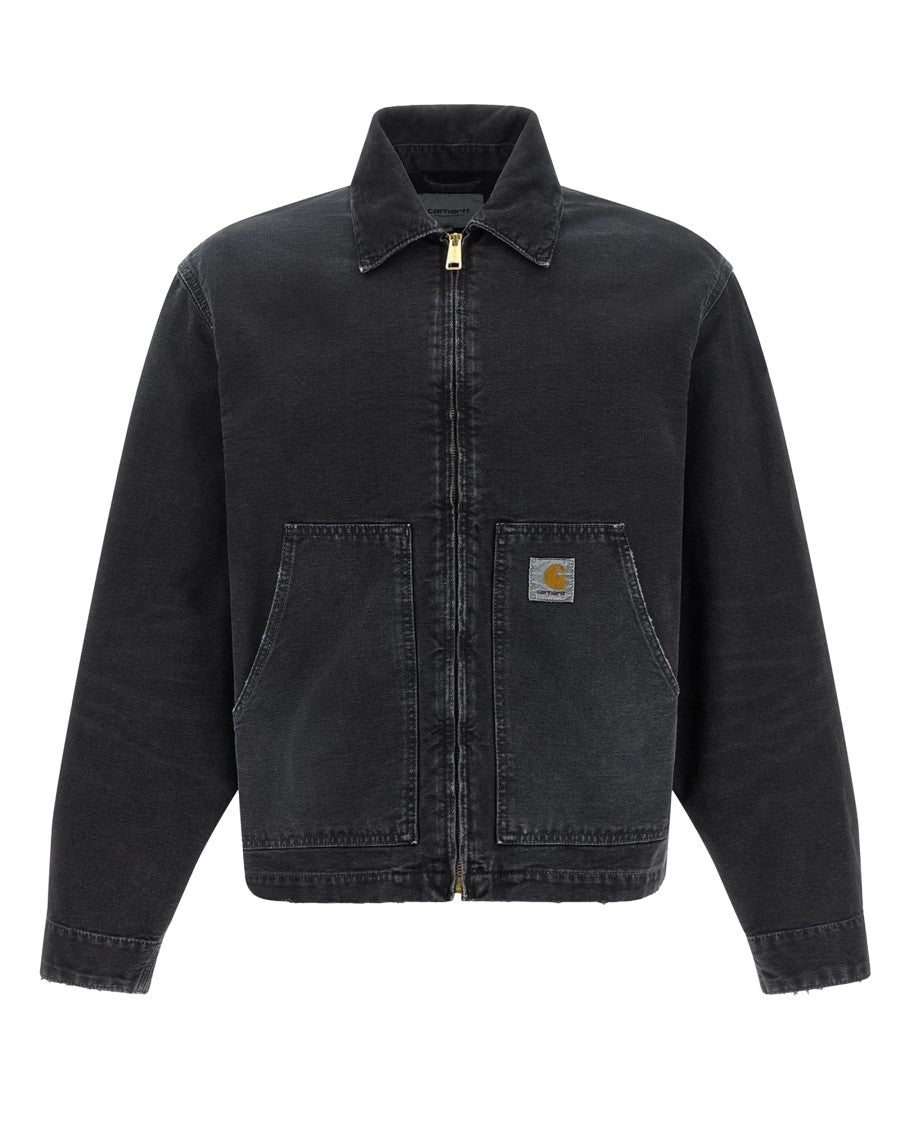 Carhartt Wip Black Og Arcan Destroy Wash Jacket