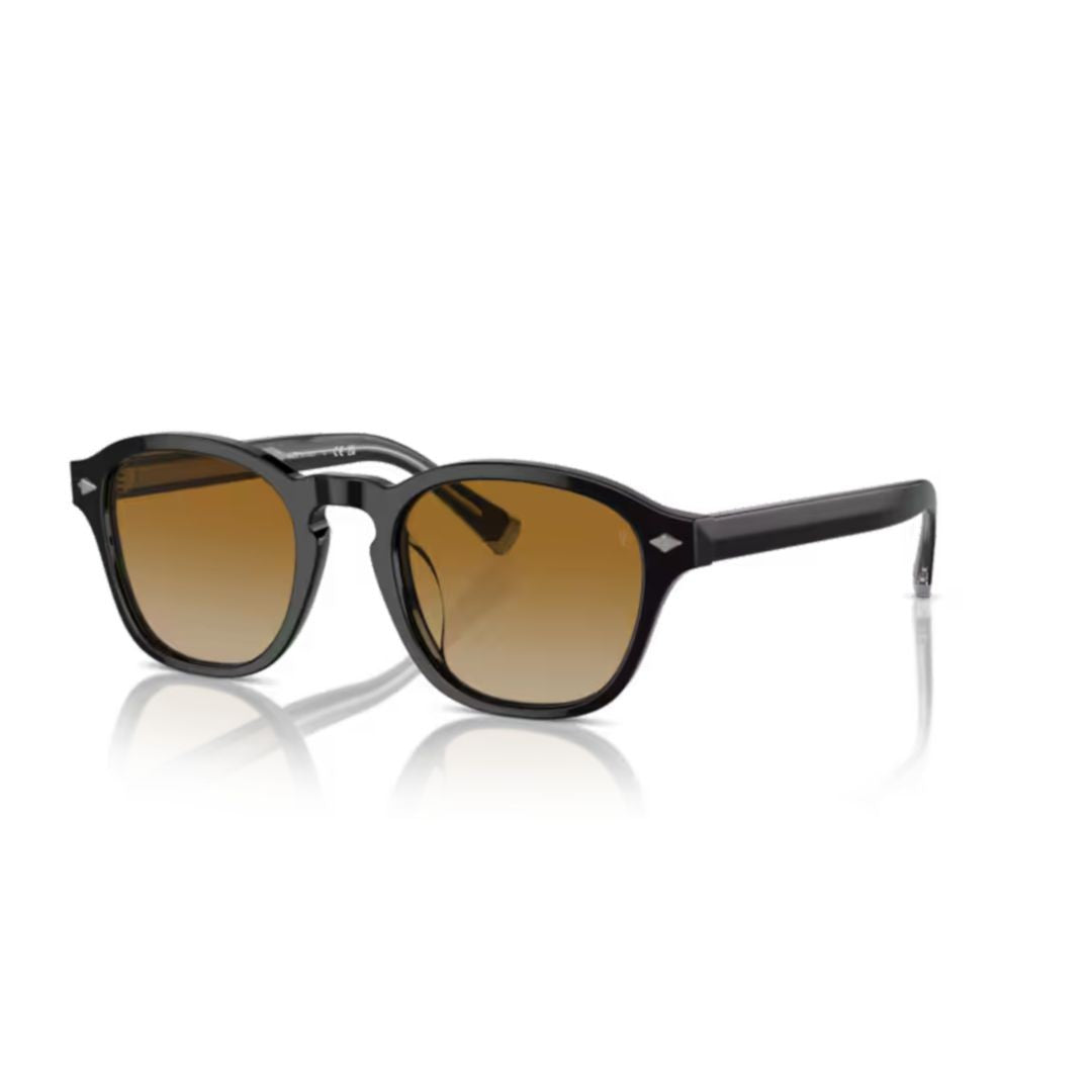 Brunello Cucinelli 0Bc4006s Classic Rounded Acetate Sunglasses With Gradient Lenses