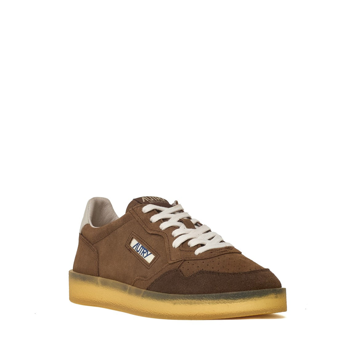Autry Sigaro Feather Medalist Low Suede Sneakers
